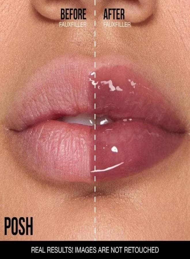 Huda Beauty Faux Filler Extra Shine Lip Gloss - Foxy (Caramel Brown) - .13 fl oz / 3.9 mL - Image 2